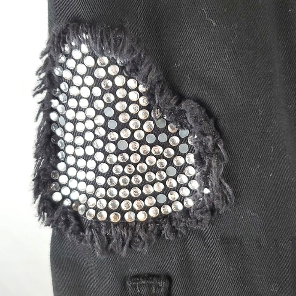 Quacker Factory Rhinestone Heart Jacket - Picture 8 of 9